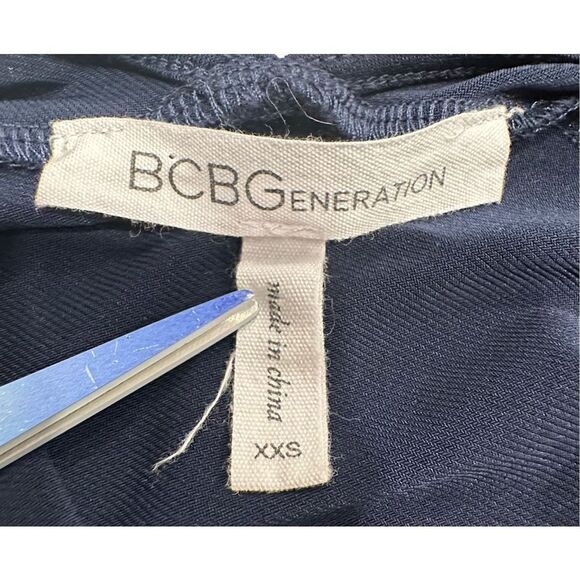 BCBGeneration Women’s Navy Blue Long Sleeve With Pockets Mini Dress‎ Size 2XS - Picture 6 of 8